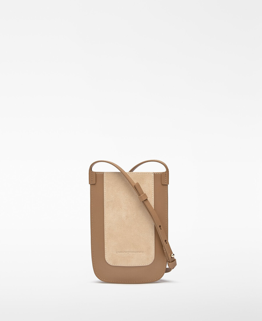 support de téléphone portable en daim dorna pour femme