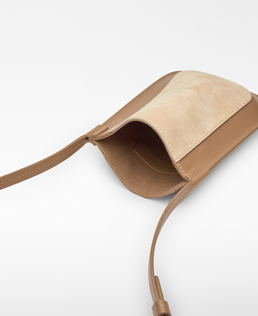 support de téléphone portable en daim dorna pour femme