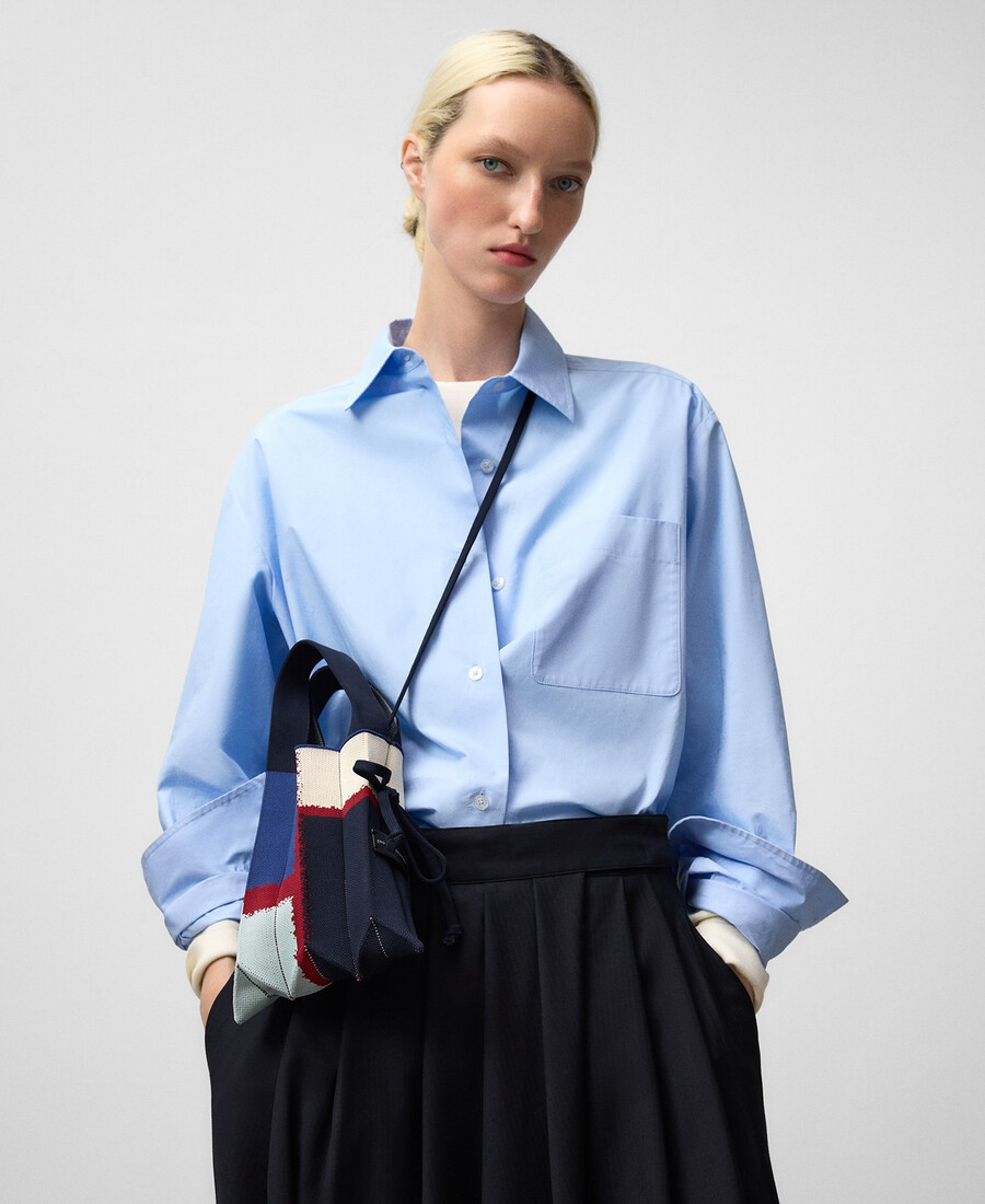 support de téléphone plissé en maille imprimée pour femme