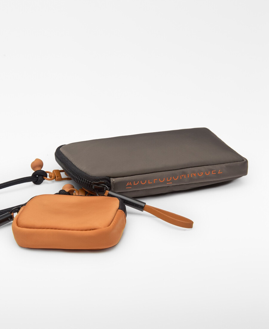 support de téléphone portable bicolore en nylon pour femme