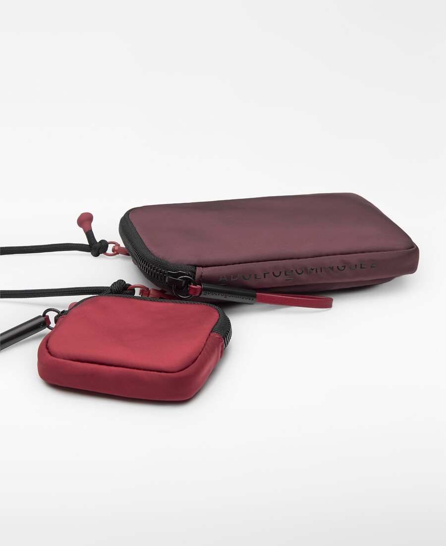 support de téléphone portable bicolore en nylon pour femme