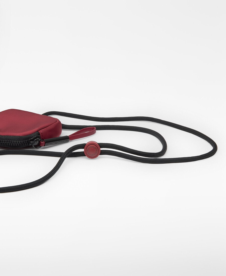 support de téléphone portable bicolore en nylon pour femme