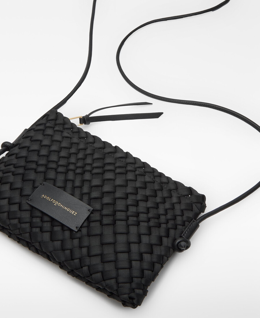 support de téléphone portable en tissu tressé pour femme