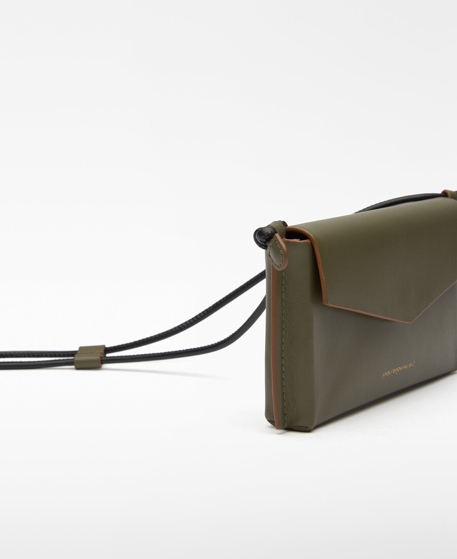 support de téléphone horizontal en cuir pour femme