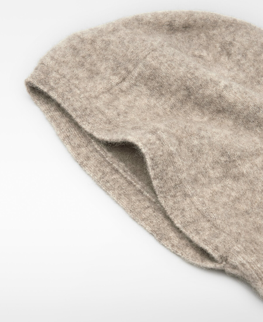 cagoule tricotée femme