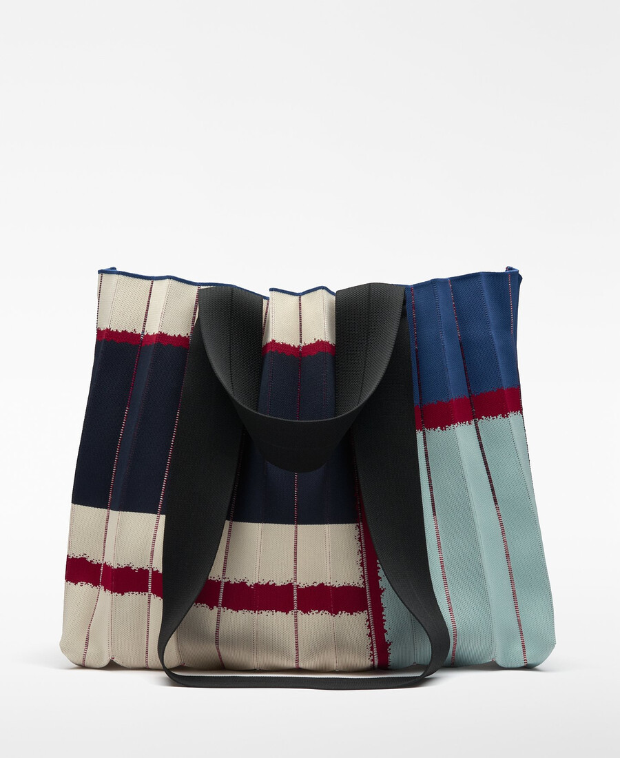 sac cabas maxi plissé imprimé pour femme