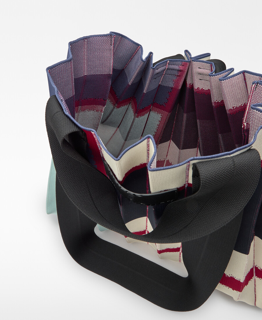 sac cabas maxi plissé imprimé pour femme