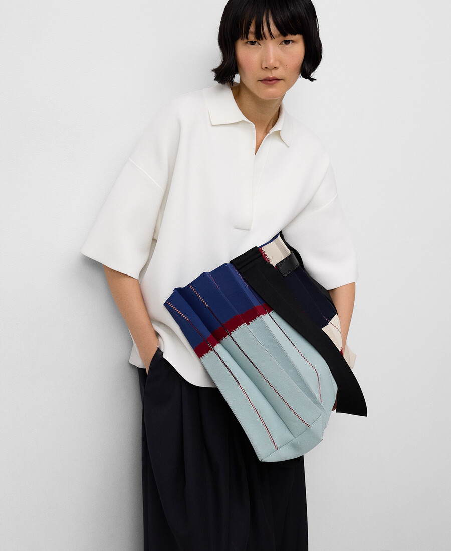 sac cabas maxi plissé imprimé pour femme