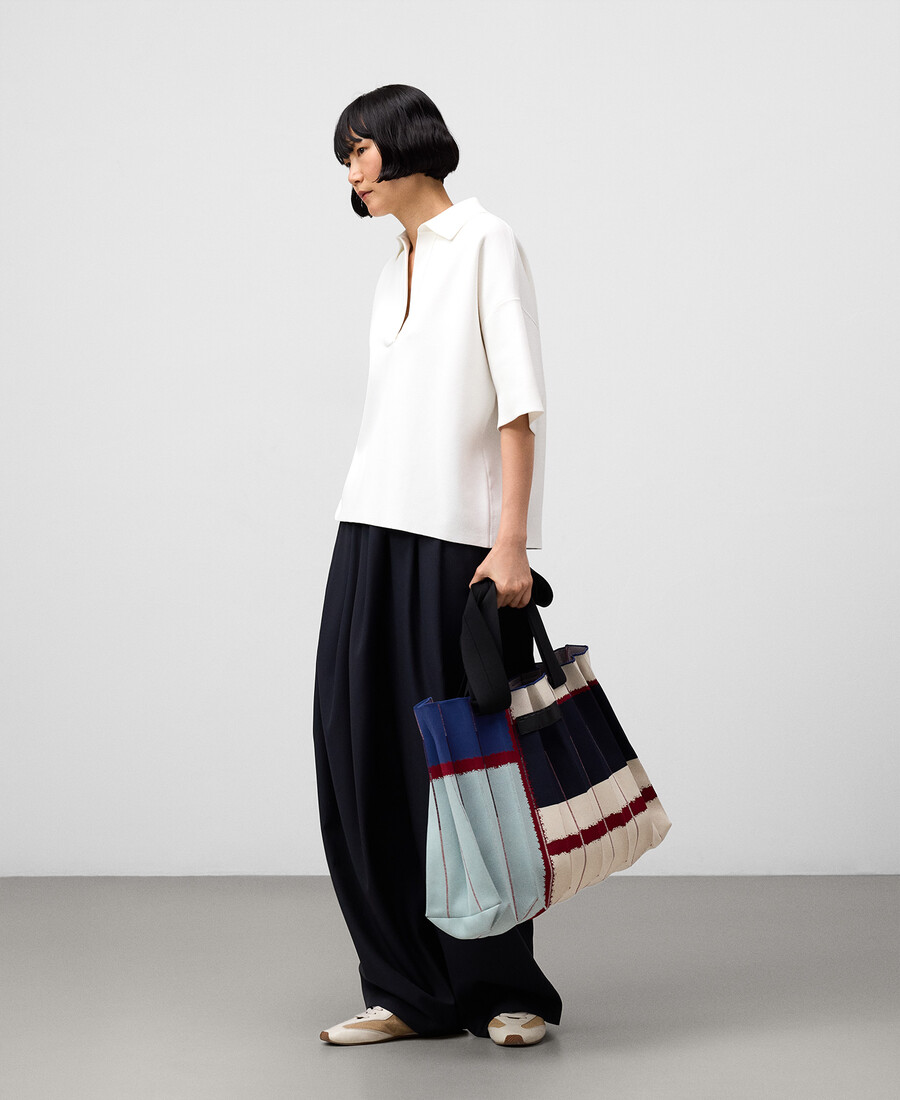 sac cabas maxi plissé imprimé pour femme