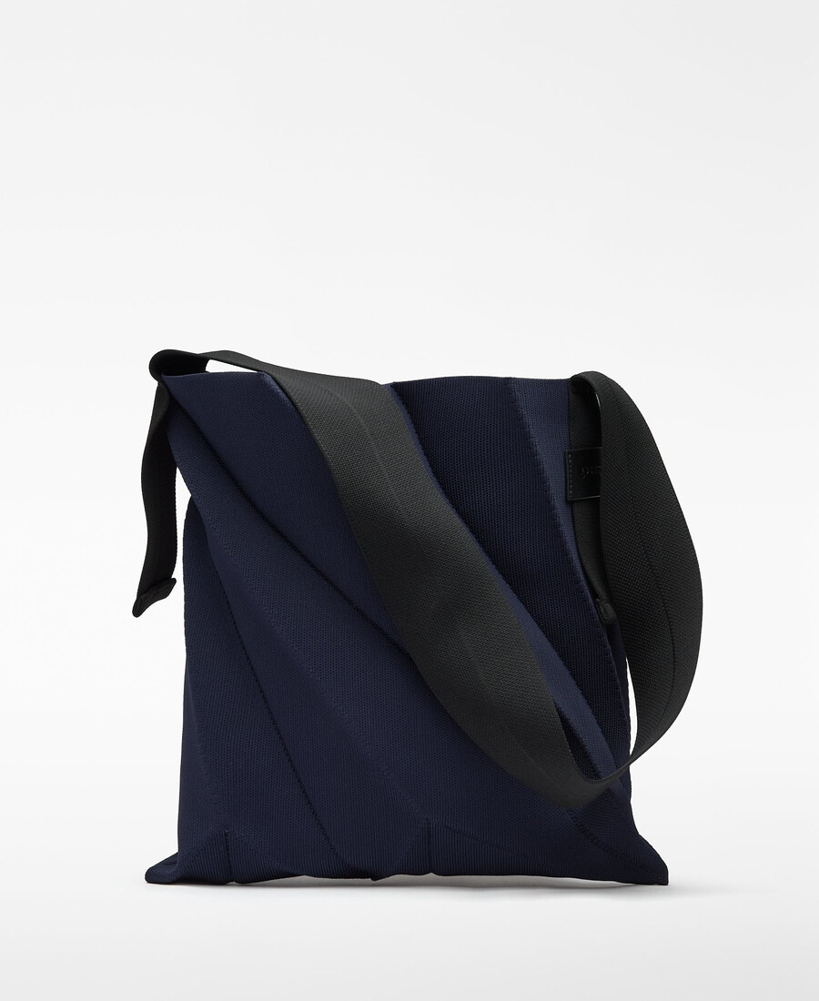 sac hobo plissé en maille pour femme