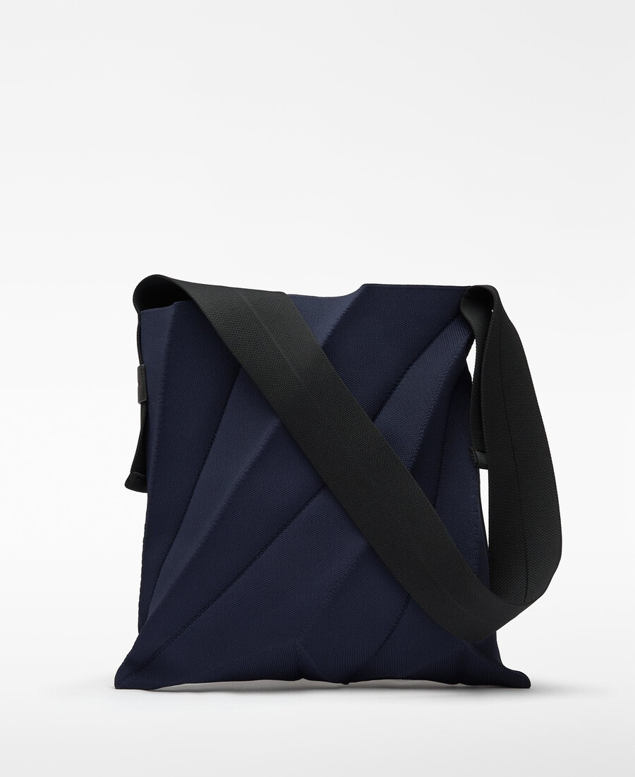 sac hobo plissé en maille pour femme