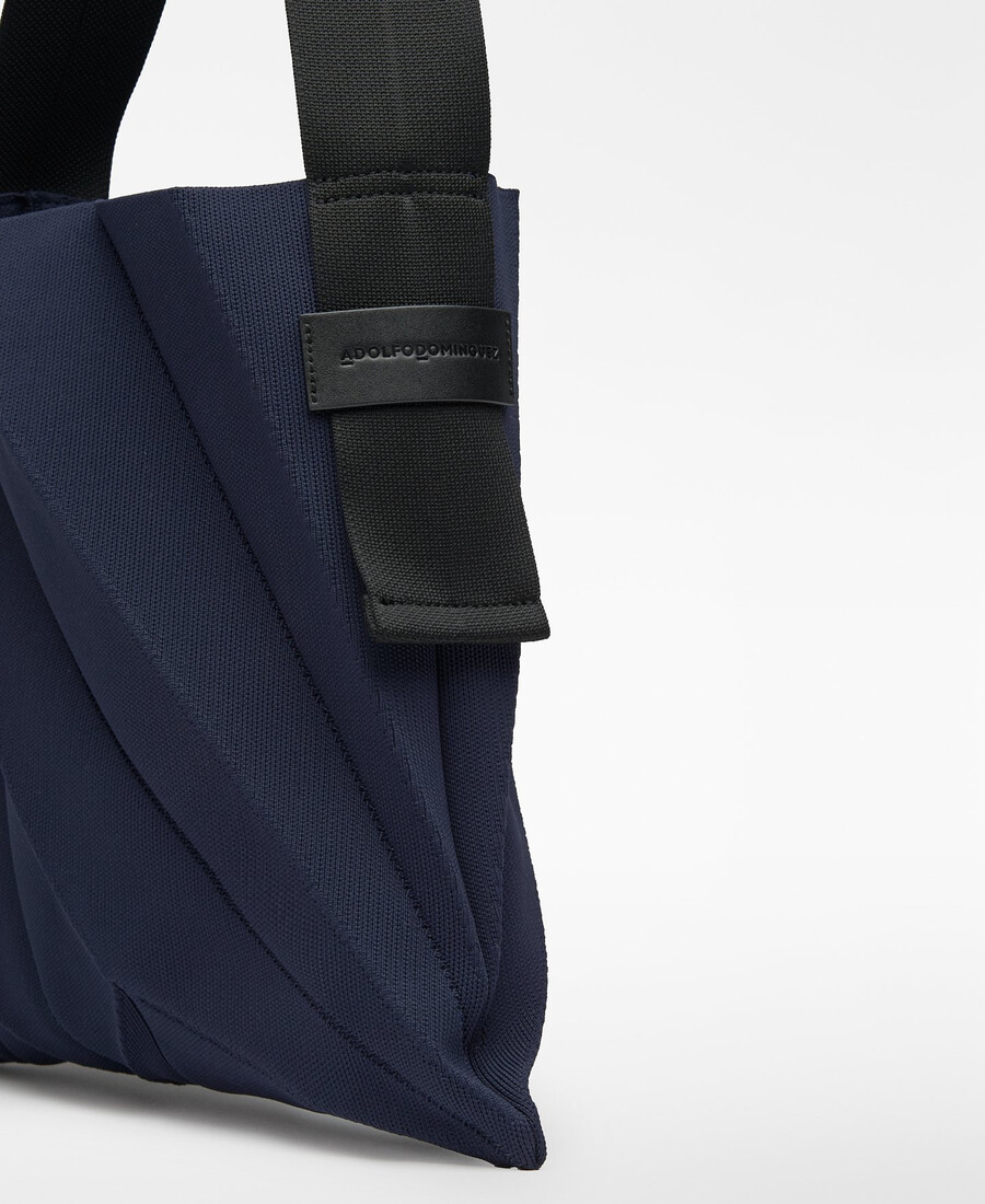sac hobo plissé en maille pour femme