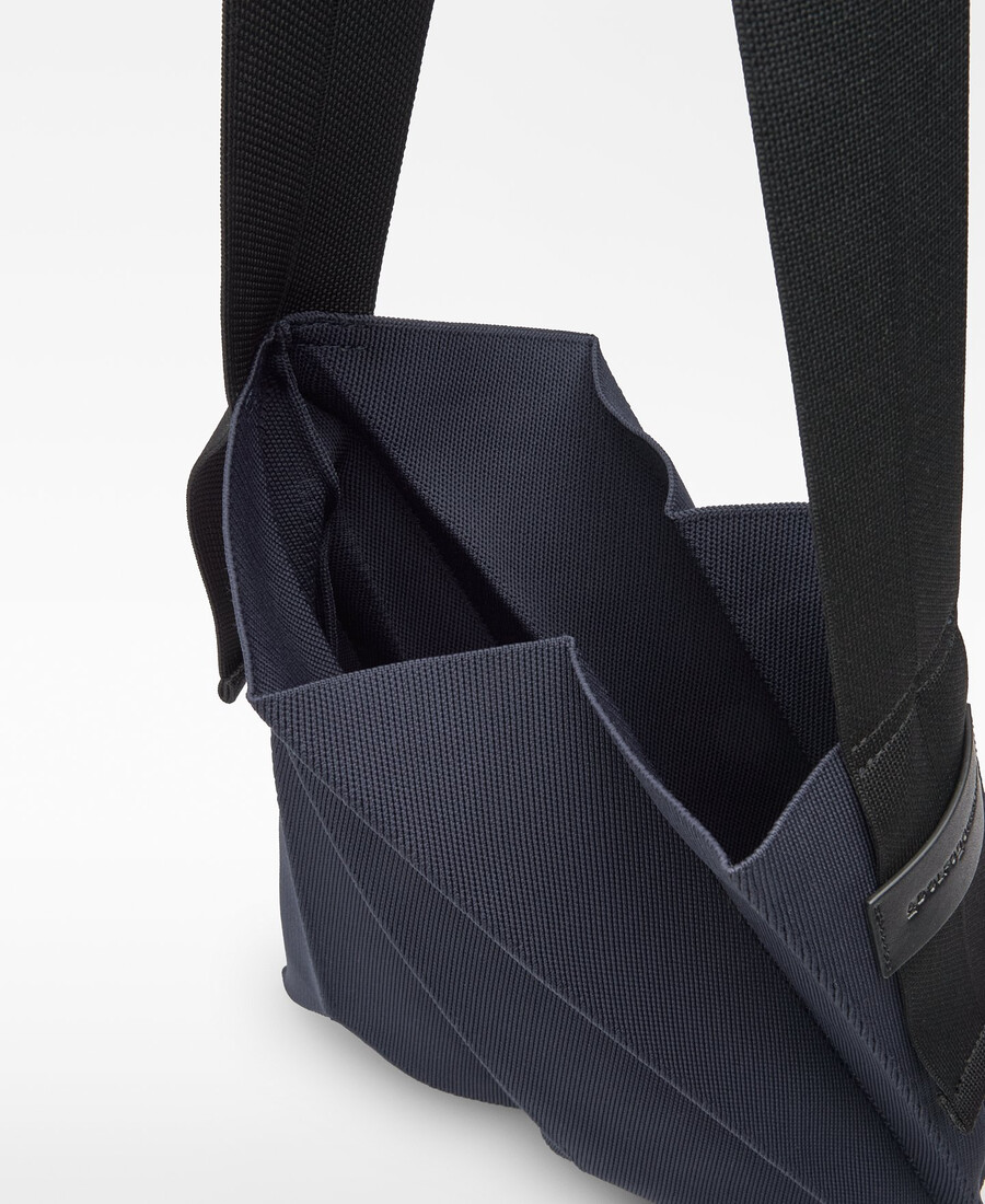 sac hobo plissé en maille pour femme