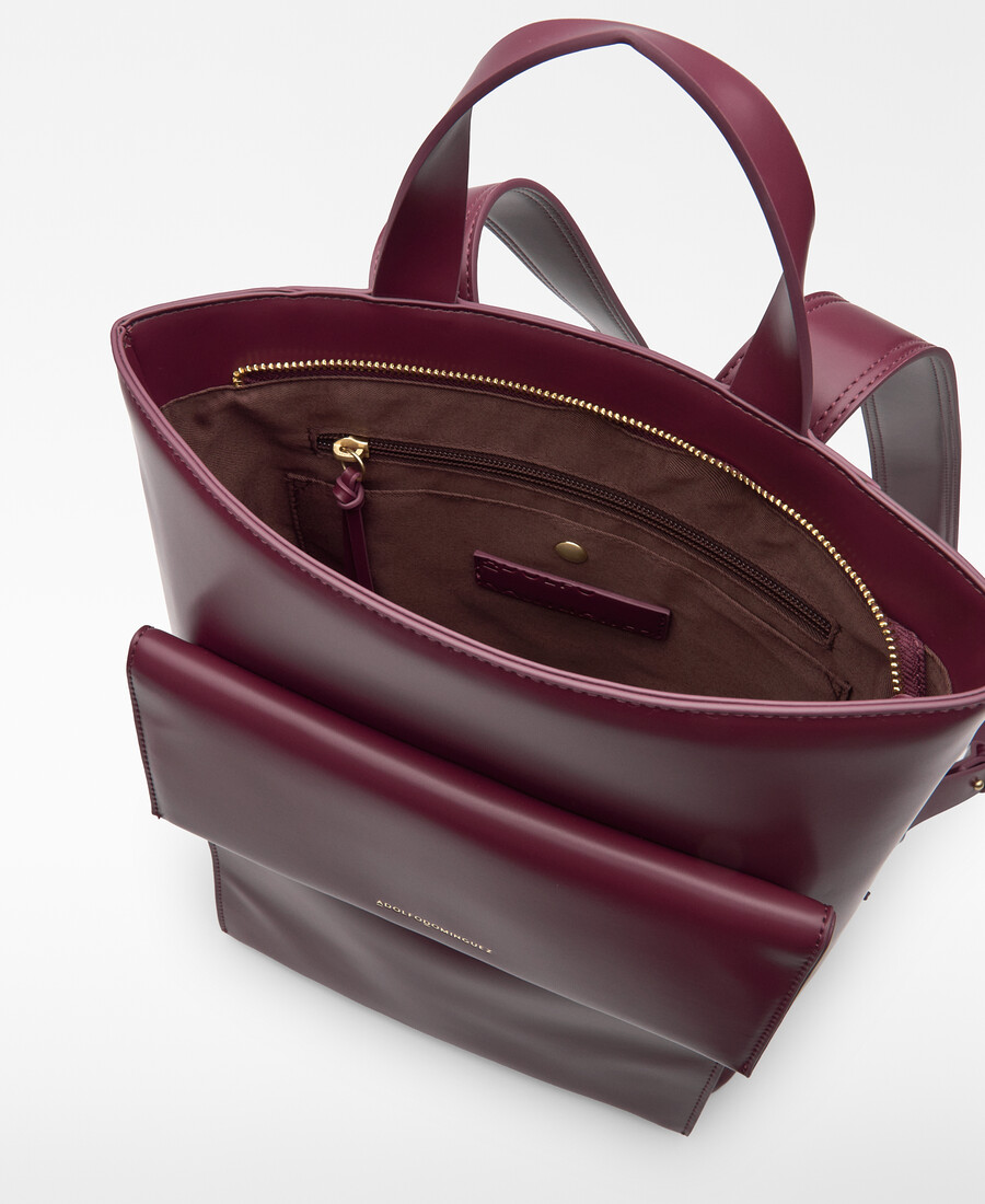sac à dos à rabat en cuir ou non-cuir pour femme