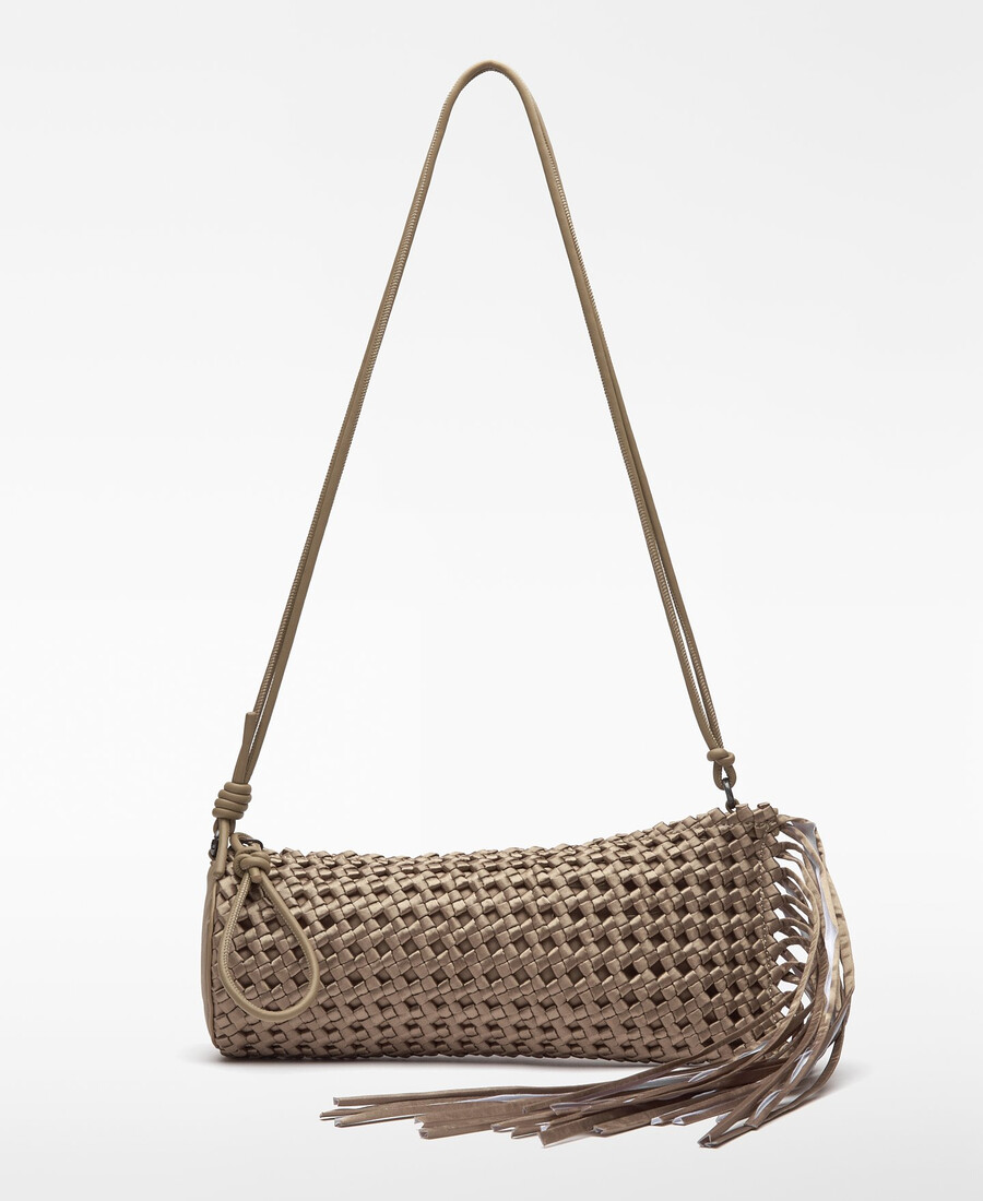 sac à cocktail femme en tissu tressé