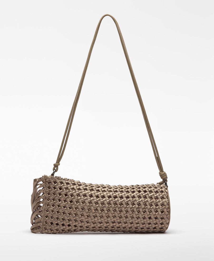 sac à cocktail femme en tissu tressé