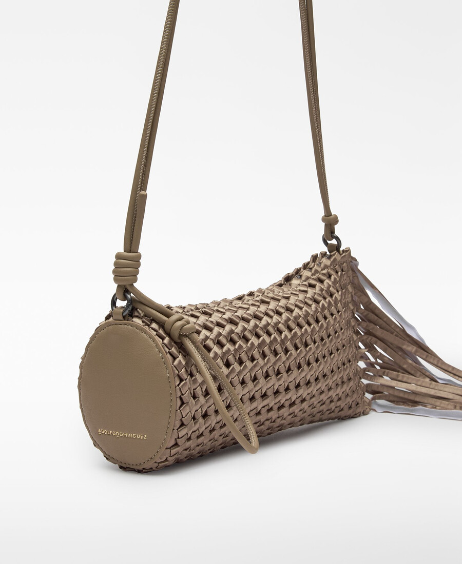 sac à cocktail femme en tissu tressé