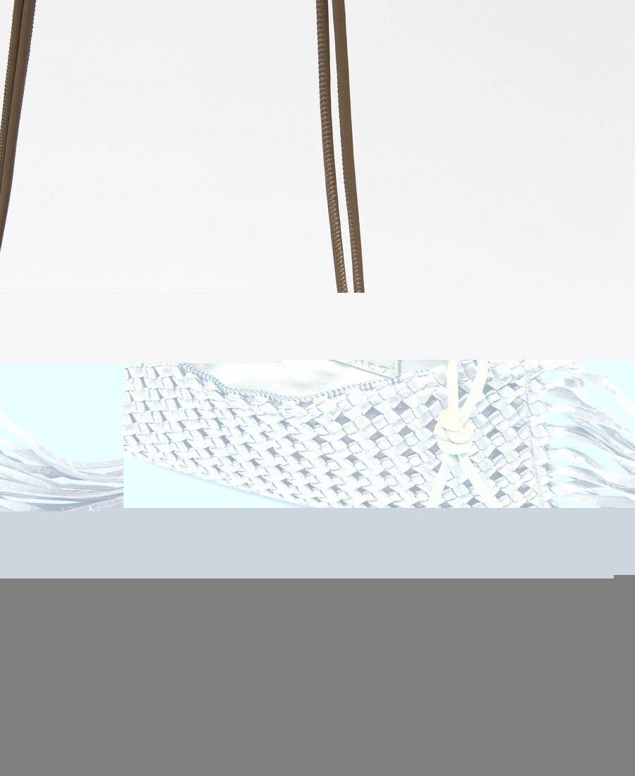 sac à cocktail femme en tissu tressé