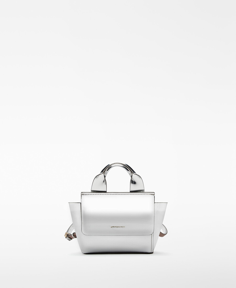 mini sac femme mica à finition métallique