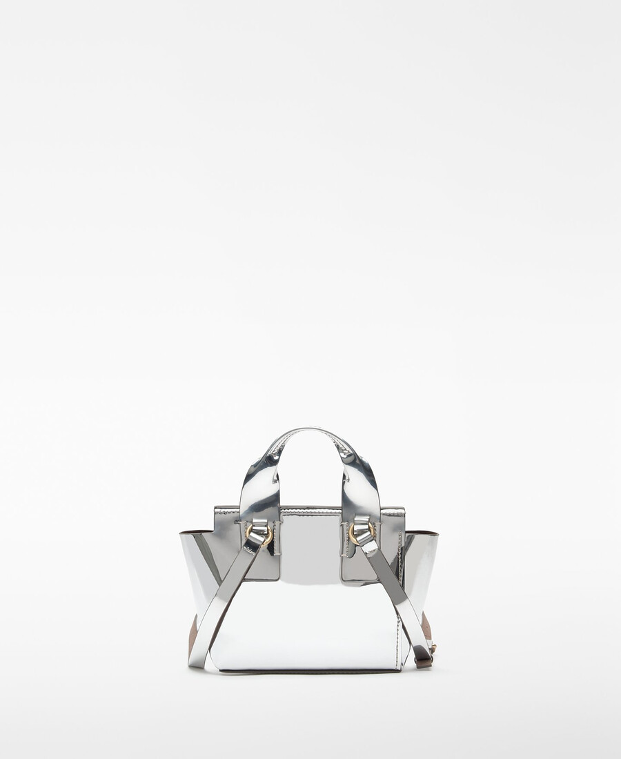mini sac femme mica à finition métallique