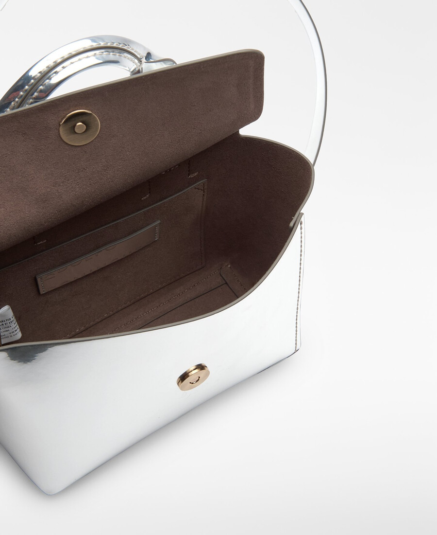 mini sac femme mica à finition métallique