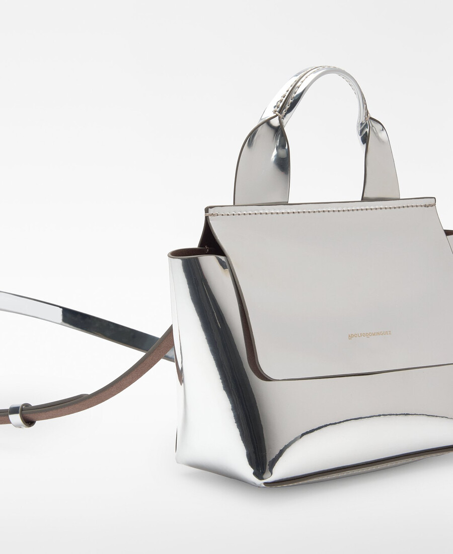 mini sac femme mica à finition métallique