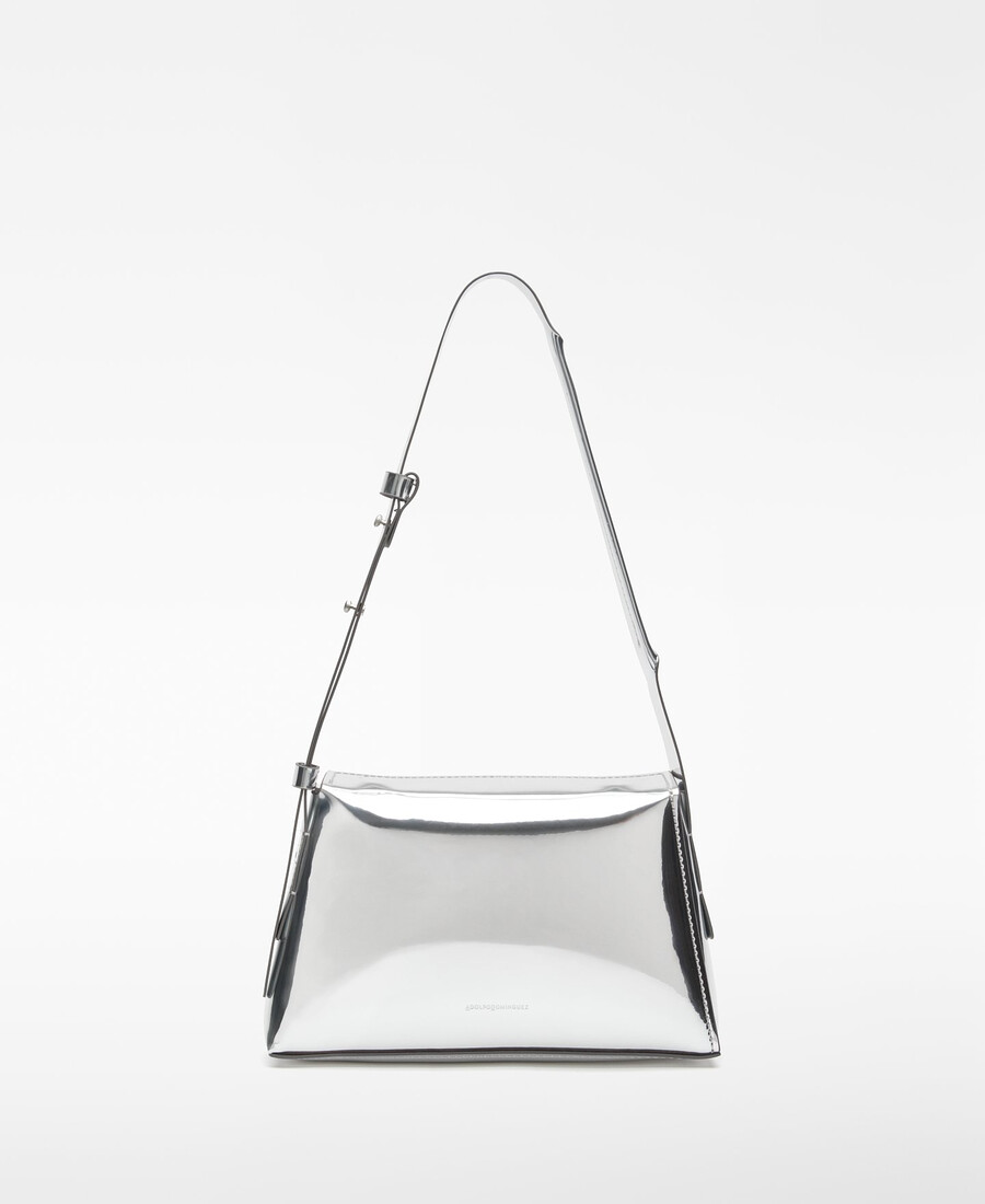 sac bandoulière femme mica à finition métallique