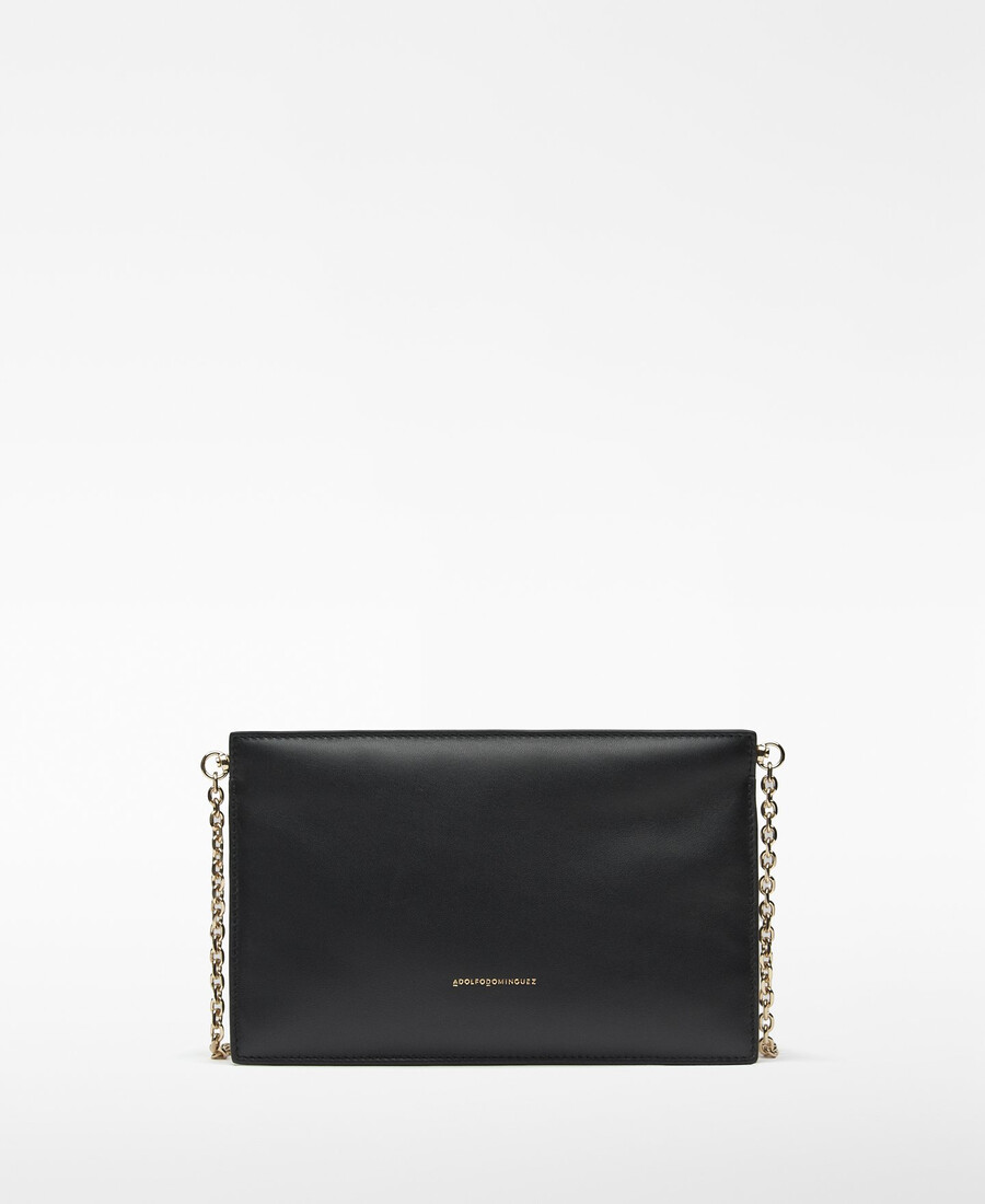 pochette en cuir rembourrée pour femme