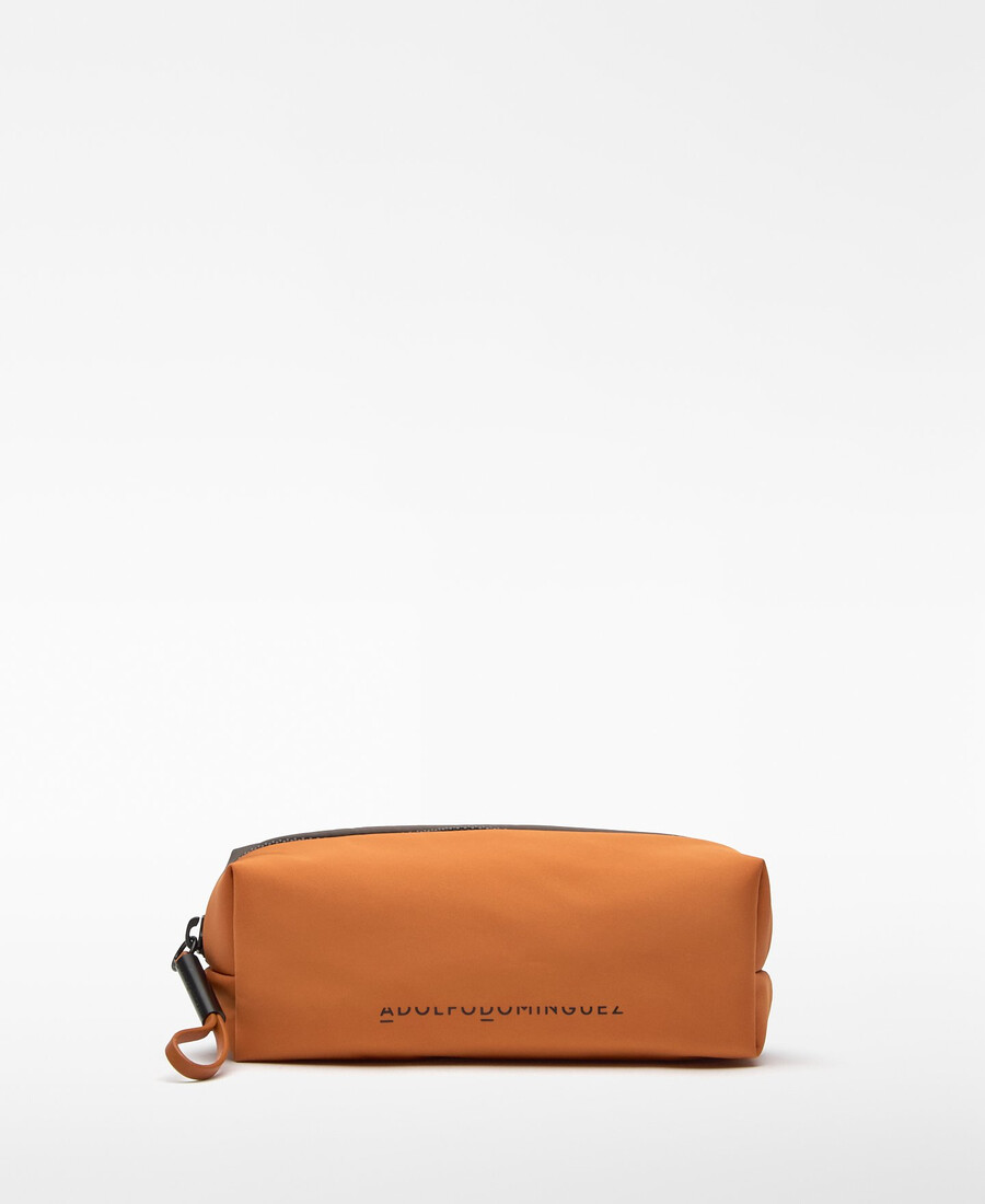 trousse de toilette bicolore moyenne en nylon pour femme