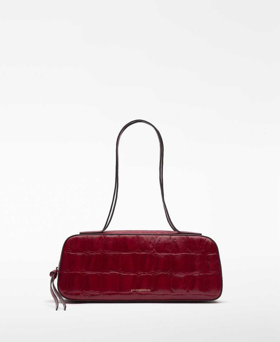 sac de bowling femme en mica à motif crocodile