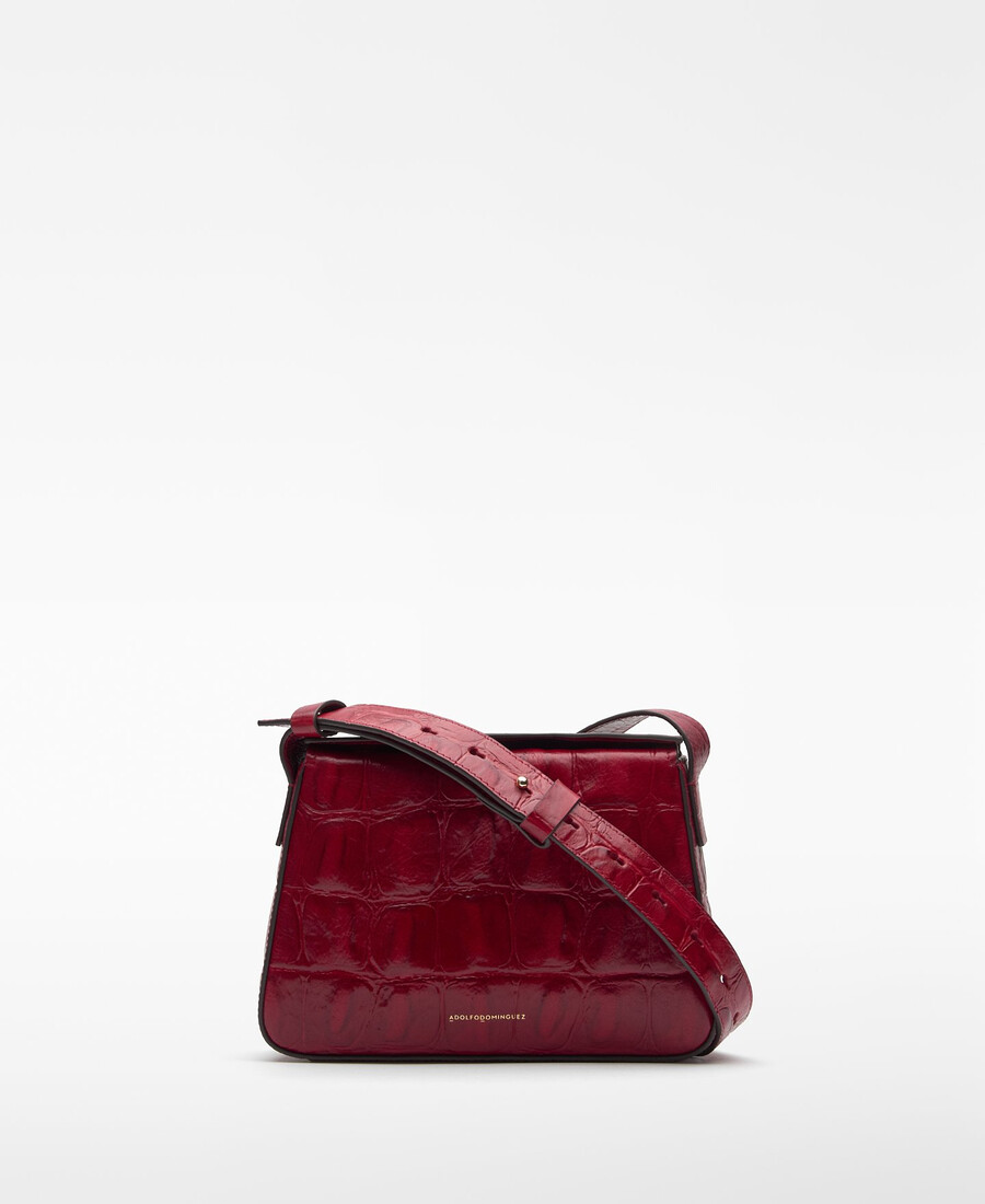 sac mini femme en mica à motif crocodile