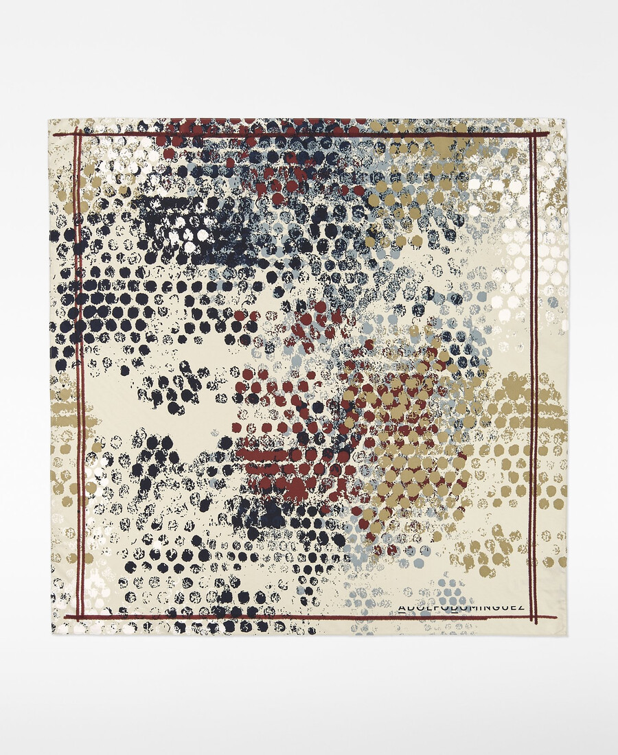 foulard carré imprimé femme