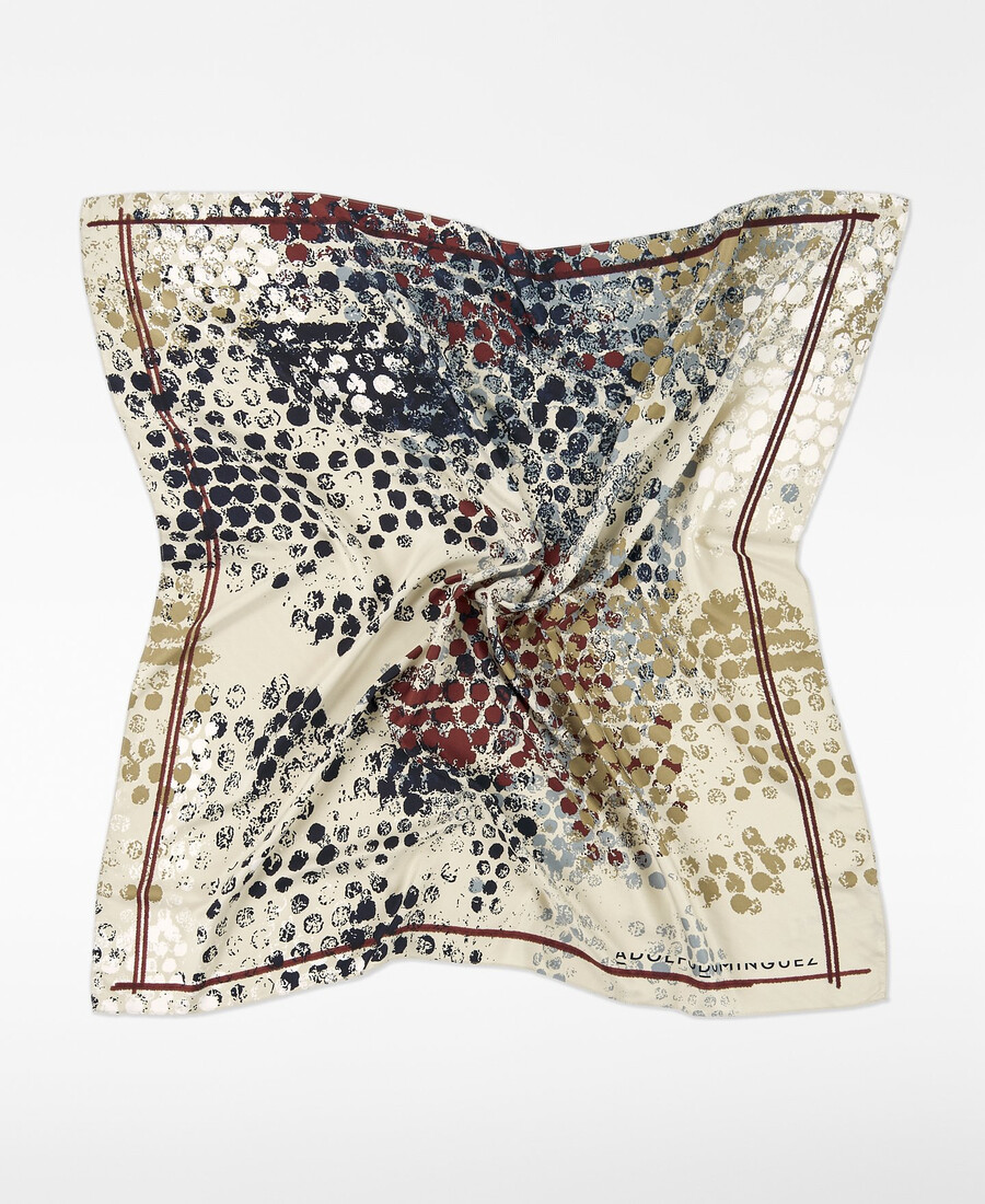 foulard carré imprimé femme