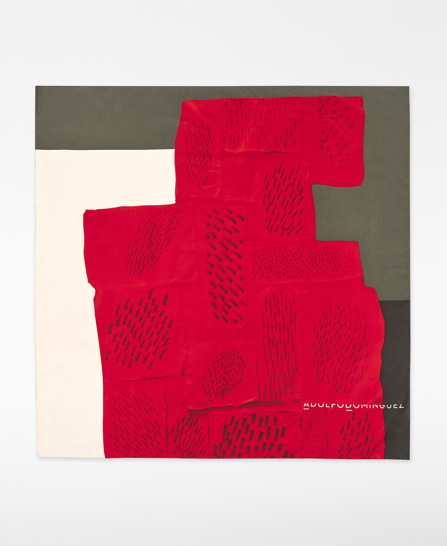 foulard carré imprimé femme