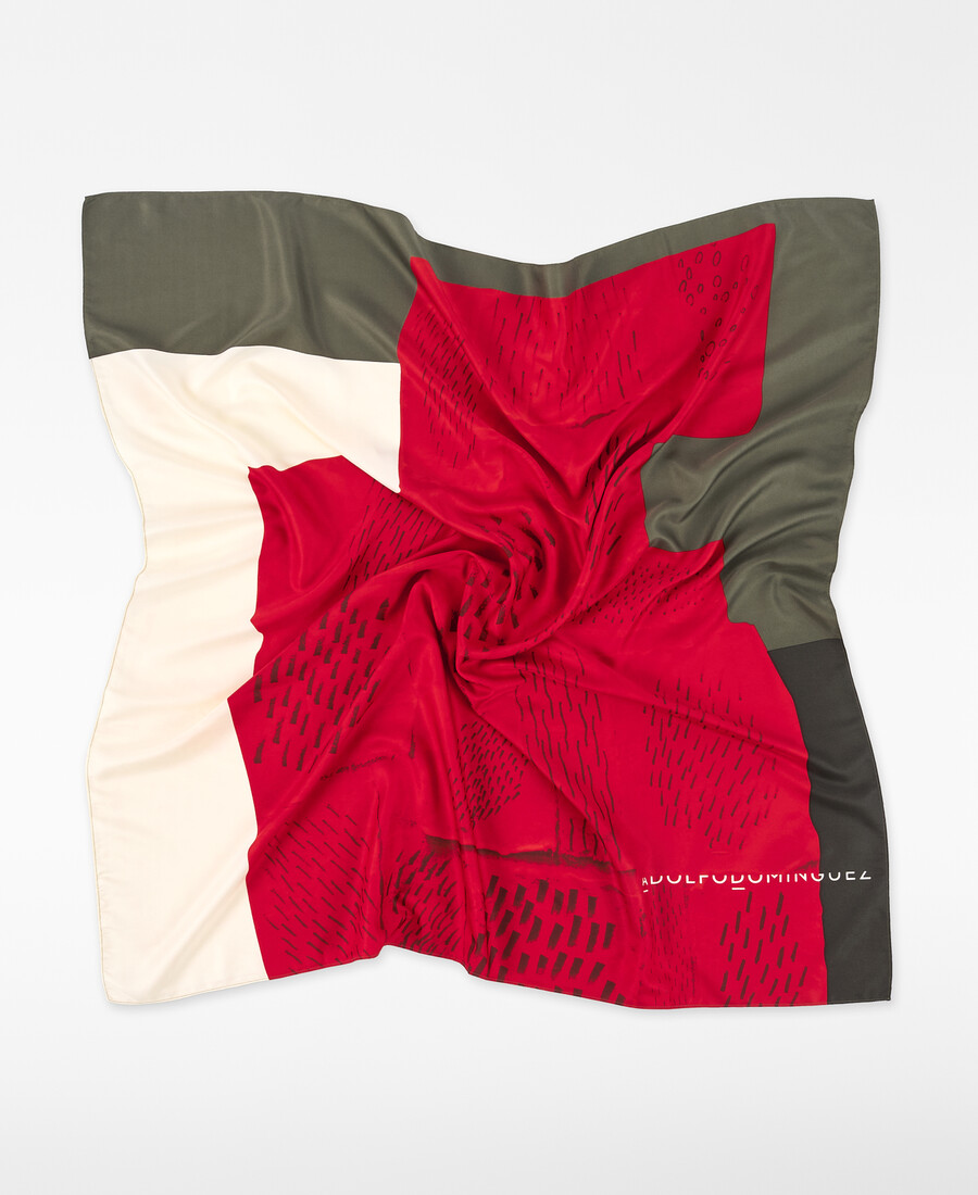 foulard carré imprimé femme