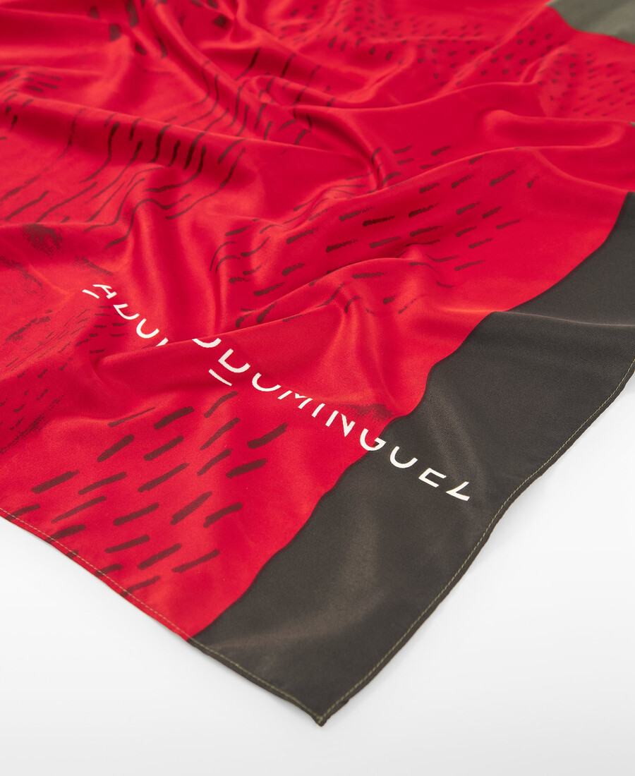 foulard carré imprimé femme