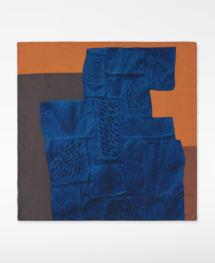 foulard carré imprimé femme