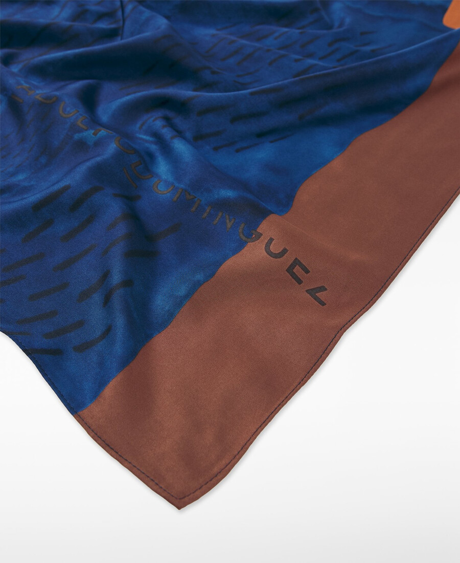 foulard carré imprimé femme