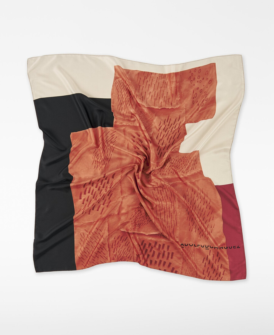foulard carré imprimé femme