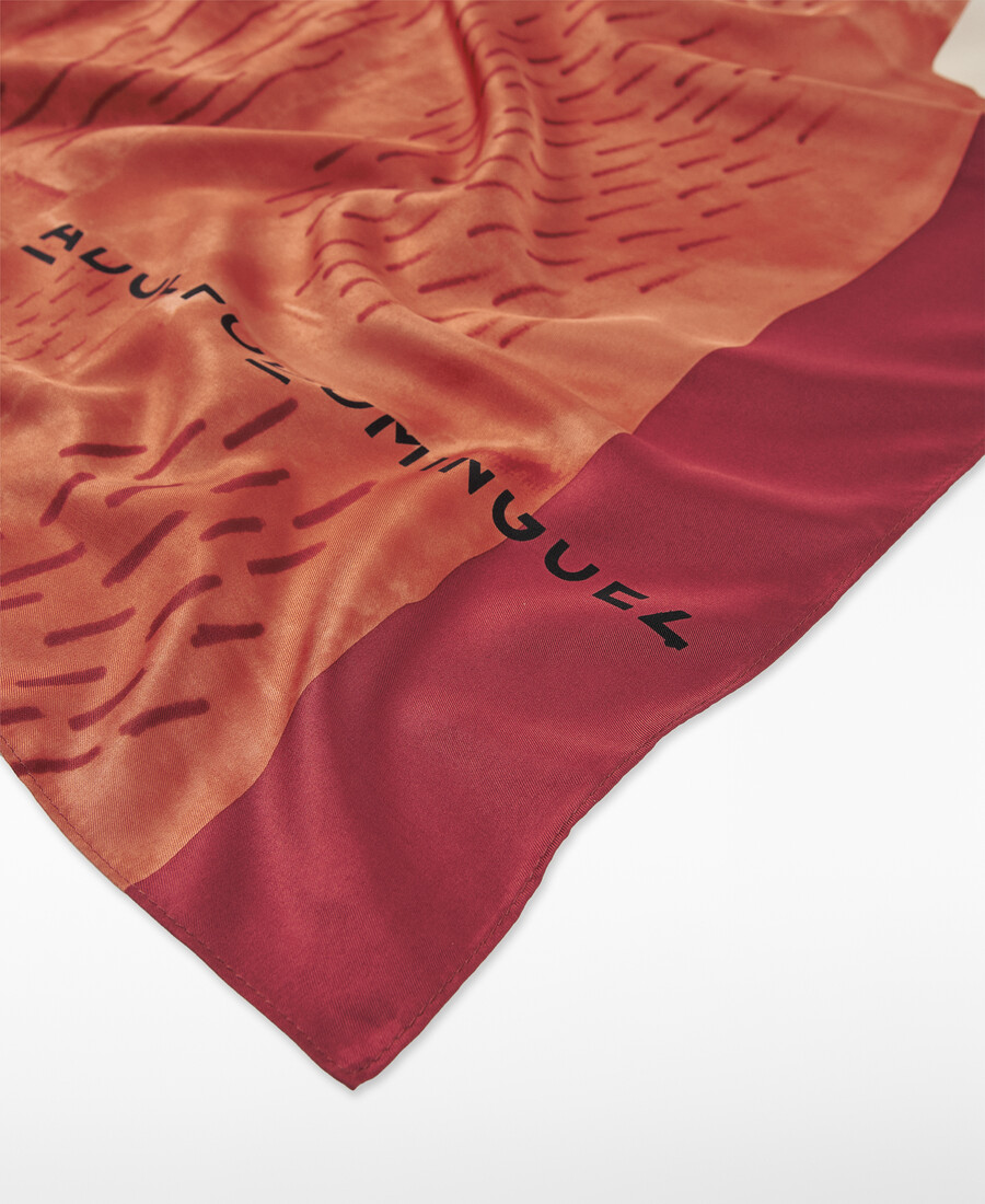foulard carré imprimé femme