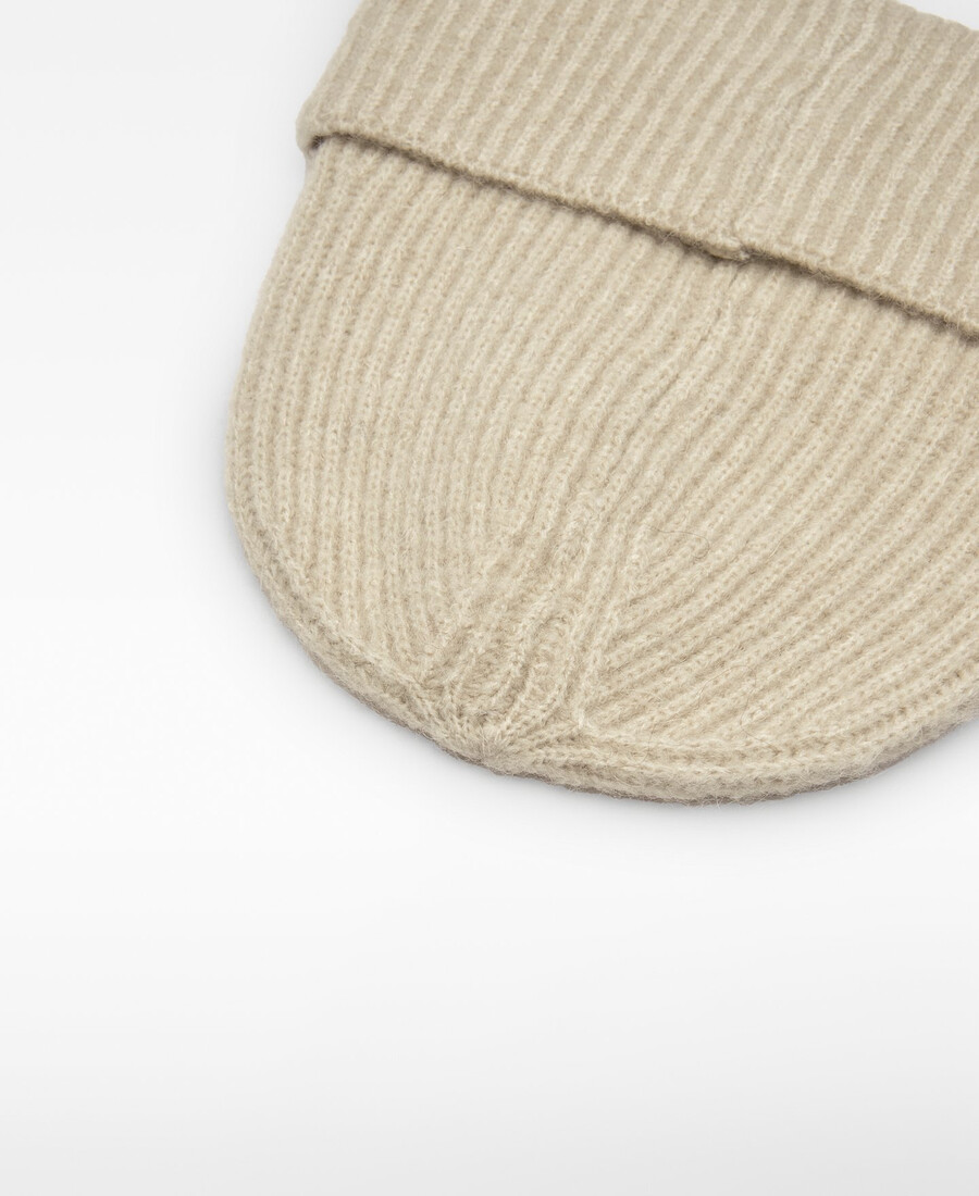 bonnet en maille côtelée pour femme