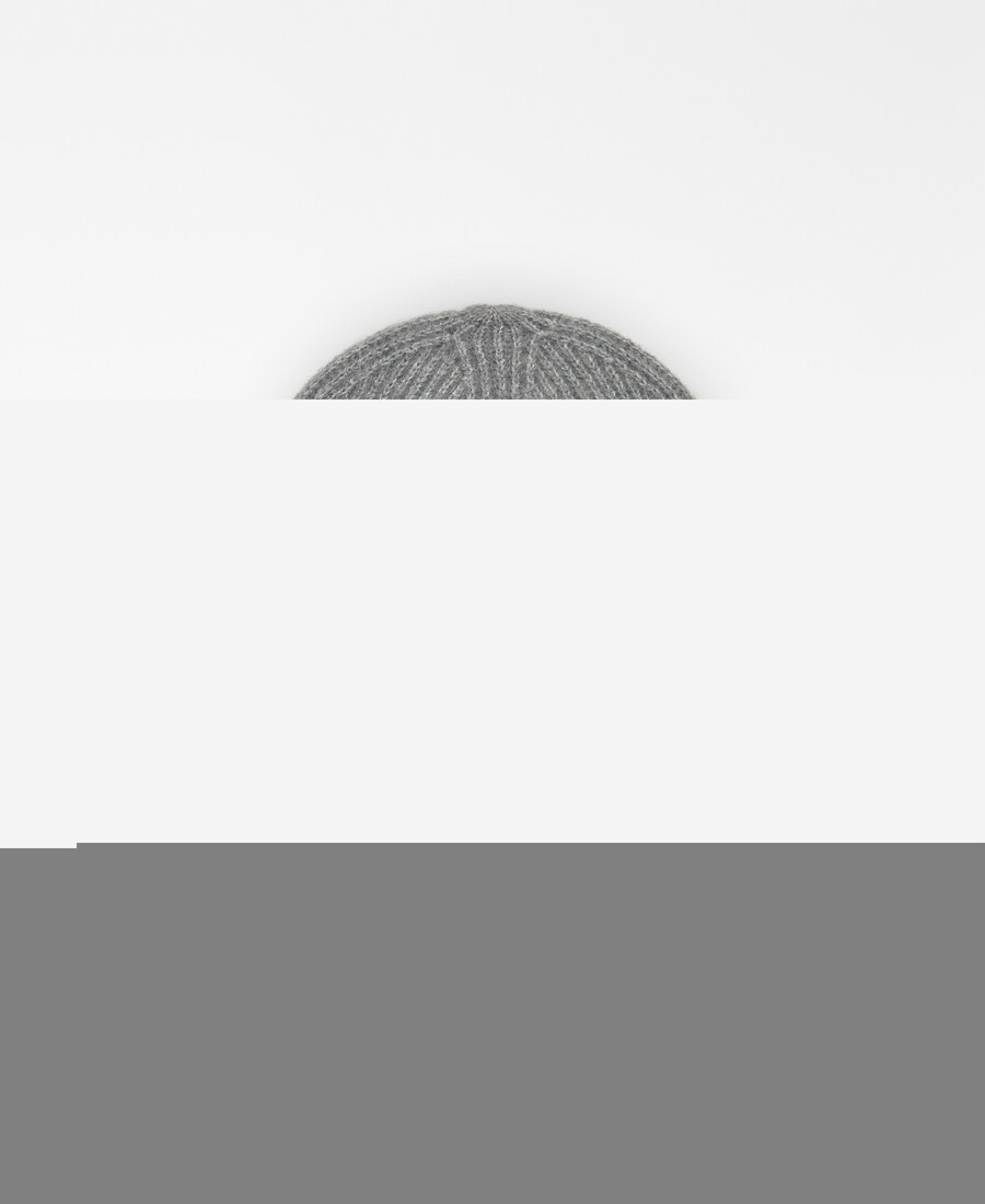 bonnet en maille côtelée pour femme