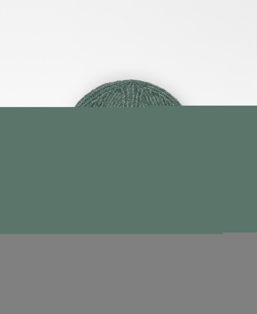 bonnet en maille côtelée pour femme