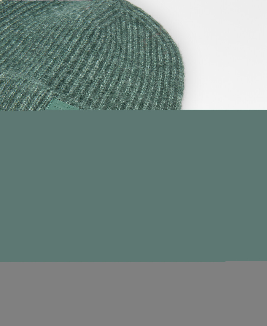 bonnet en maille côtelée pour femme