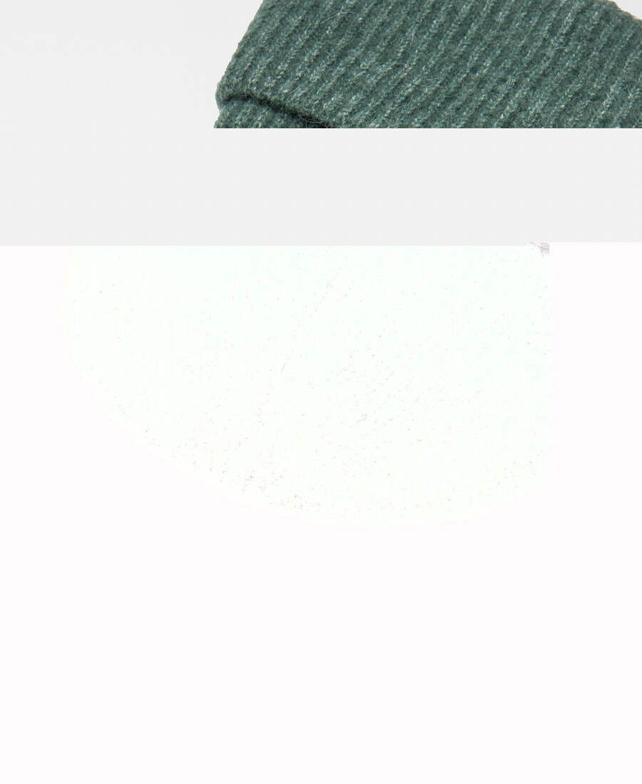 bonnet en maille côtelée pour femme