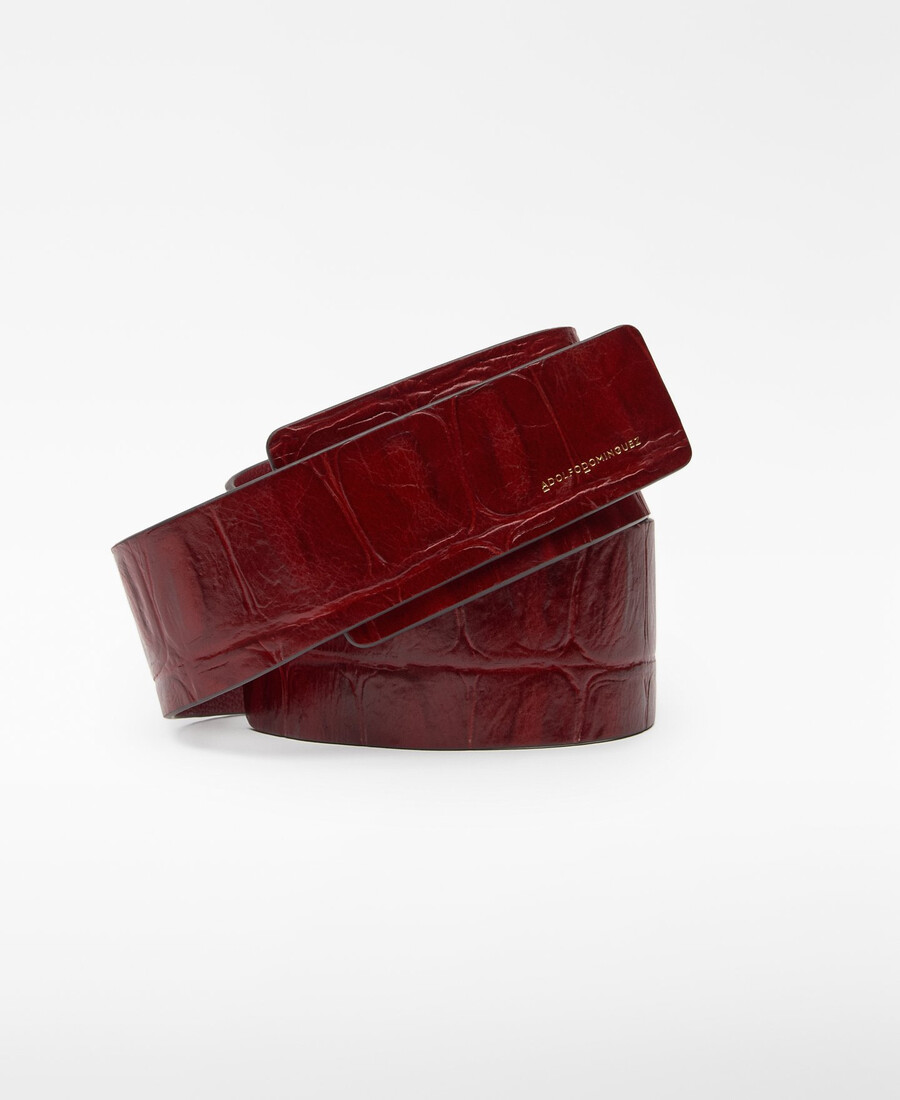 ceinture en cuir à fermeture velcro pour femme