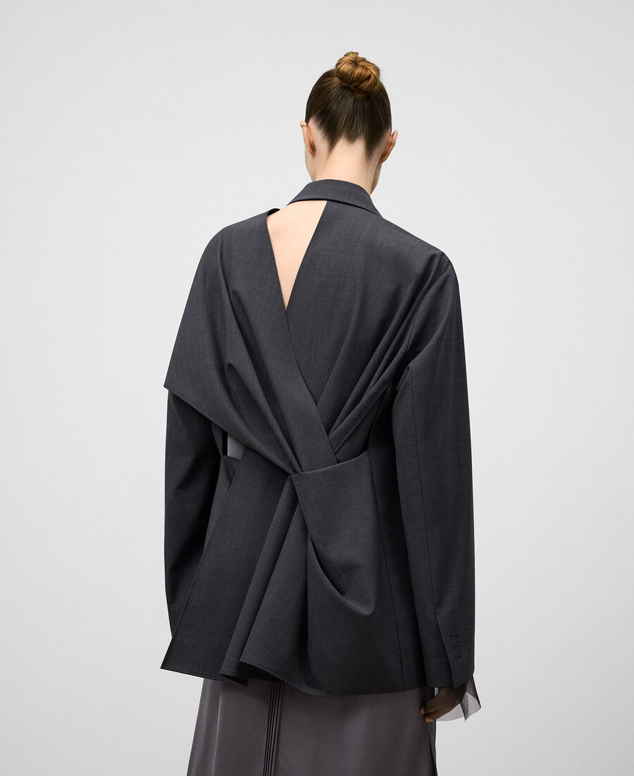 blazer à dos croisé pour femme