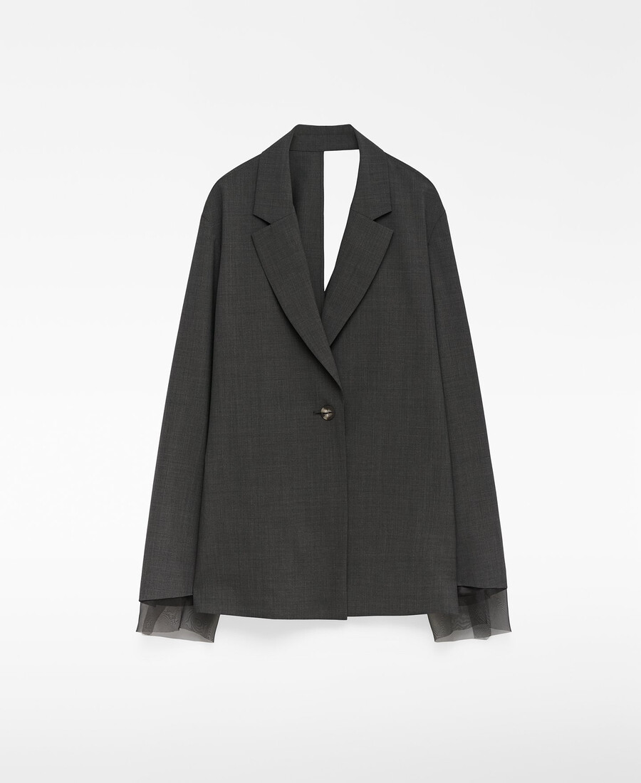 blazer à dos croisé pour femme