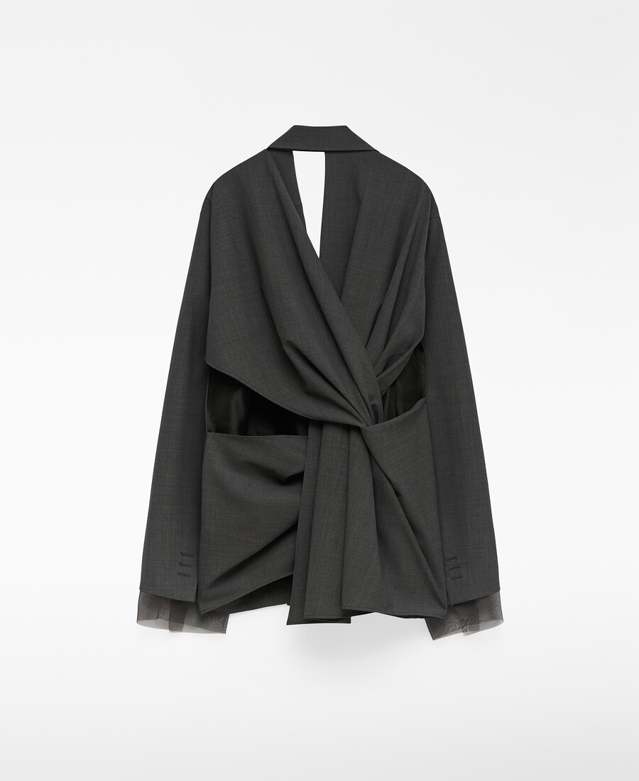 blazer à dos croisé pour femme