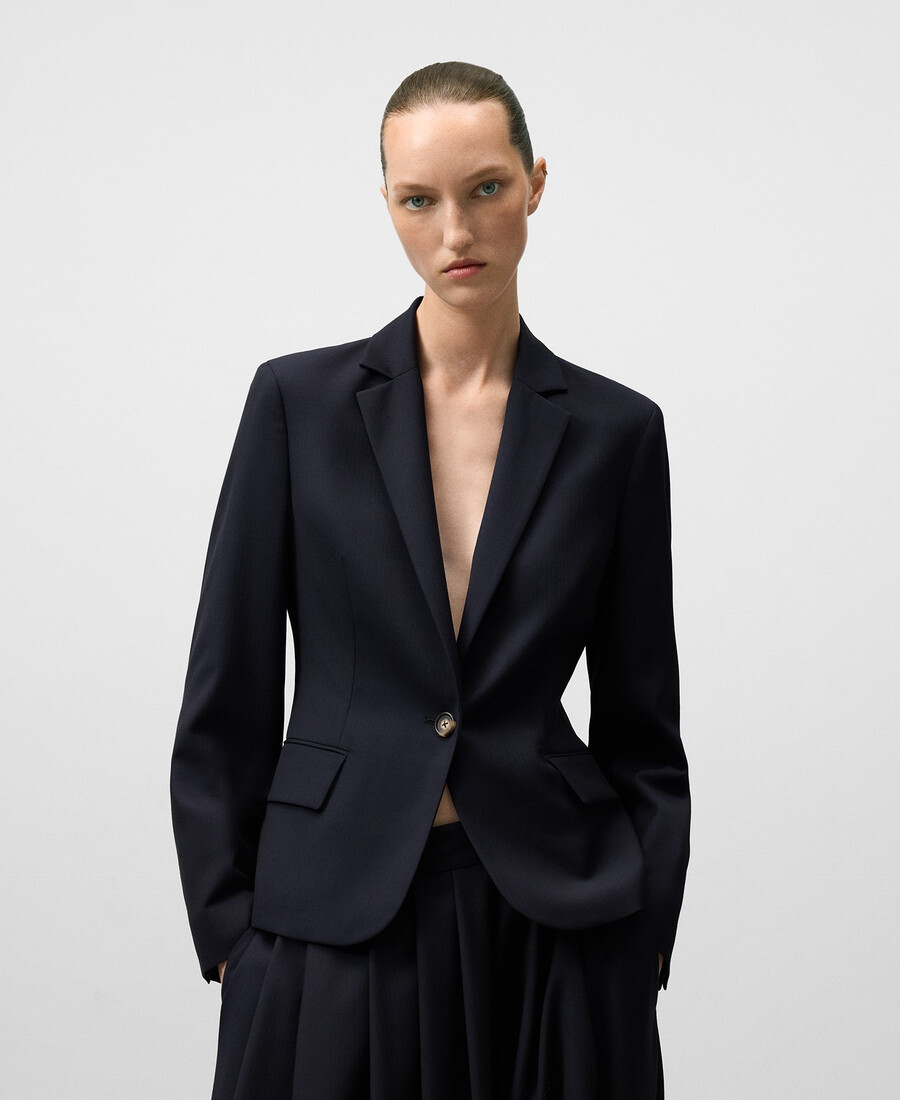 blazer court cintré pour femme